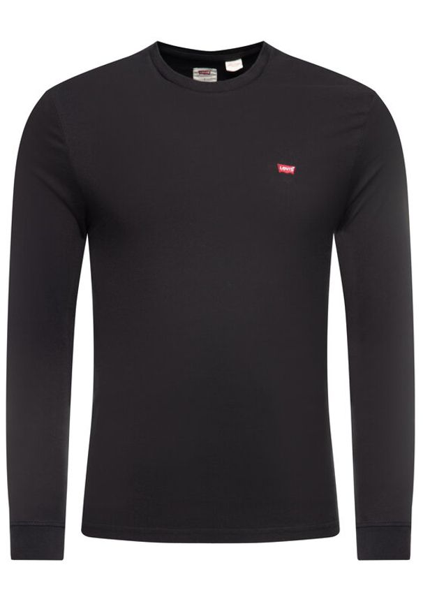 Levi's® Longsleeve Housemark Tee 72848-0009 Czarny Regular Fit. Kolor: czarny. Materiał: bawełna. Długość rękawa: długi rękaw