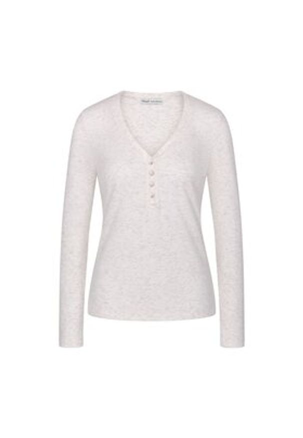 Triumph Koszulka piżamowa Mix&Match 10225031 Écru Regular Fit. Kolor: kremowy. Materiał: syntetyk