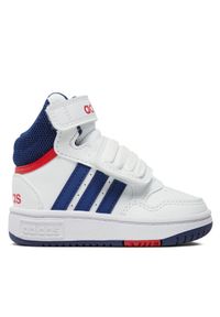 Adidas - adidas Sneakersy Hoops Mid GZ9650 Biały. Kolor: biały. Materiał: skóra