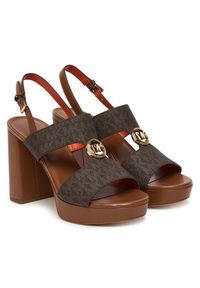 MICHAEL Michael Kors Sandały Erin Platform 40S6ERHS1B Brązowy. Kolor: brązowy. Materiał: skóra. Obcas: na platformie #5