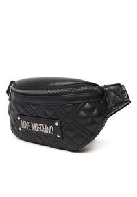 Love Moschino - LOVE MOSCHINO Saszetka nerka JC4003PP0NLA000B Czarny. Kolor: czarny. Materiał: skóra