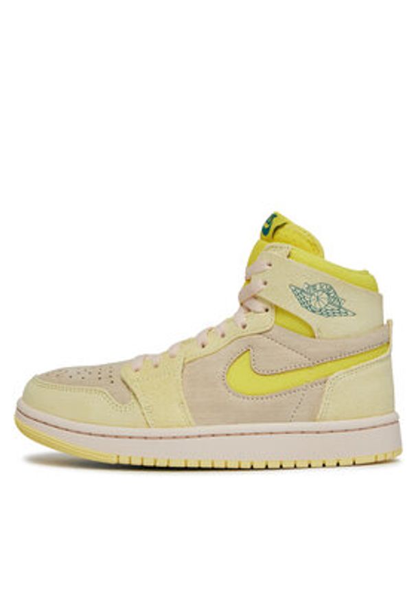 Nike Sneakersy Air Jordan 1 Zoom CMFT 2 DV1305 800 Żółty. Kolor: żółty. Materiał: zamsz, skóra. Model: Nike Zoom, Nike Air Jordan