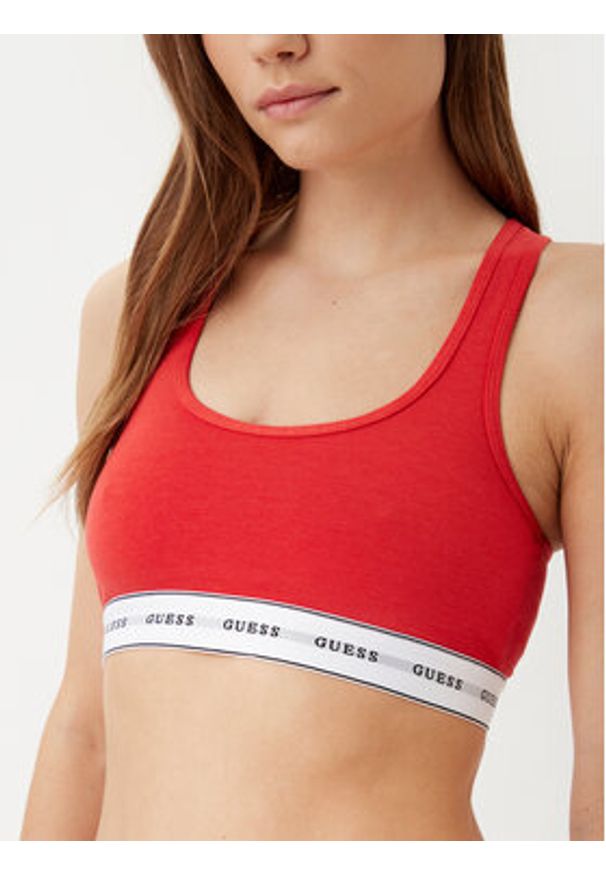 Guess Biustonosz top O97C01 KBBU1 Czerwony. Kolor: czerwony. Materiał: bawełna