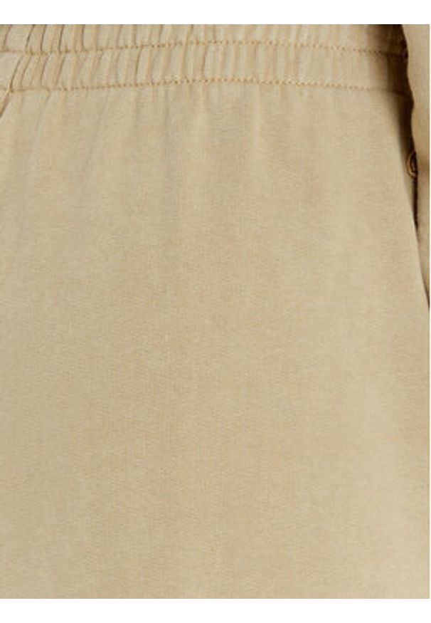 Lacoste Spodnie dresowe XF2657 Beżowy Wide Leg. Kolor: beżowy. Materiał: bawełna