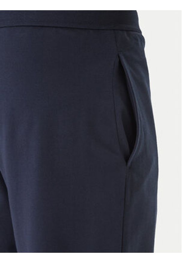 BOSS Spodnie dresowe Authentic 50554784 Granatowy Regular Fit. Kolor: niebieski. Materiał: bawełna