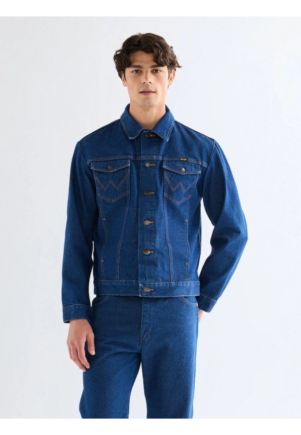 Wrangler - MESKA KURTKA WRANGLER COWBOY CUT JACKET PREWASHED INDIGO 112379708