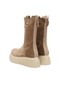 AGL Botki Milagros D751503PGKI014G588 Brązowy. Kolor: brązowy. Materiał: skóra, zamsz #6