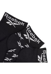 Reebok Zestaw 3 par niskich skarpet unisex CL FO Ankle Sock 3P GG6675 Czarny. Kolor: czarny. Materiał: bawełna #3