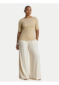 Lauren Ralph Lauren - LAUREN RALPH LAUREN Bluzka Judy 200P13919003 Beżowy Regular Fit. Kolor: beżowy. Materiał: bawełna #8