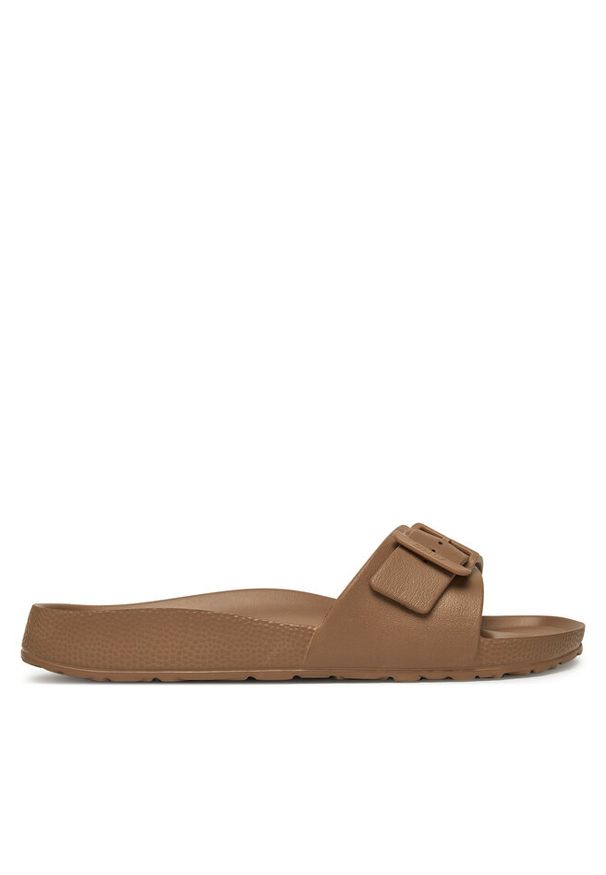 Klapki ONLY Shoes. Kolor: brązowy