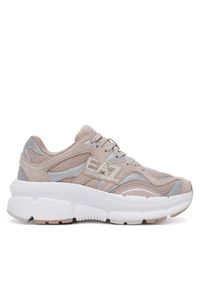EA7 Emporio Armani Sneakersy X8X237 XK425 U499 Beżowy. Kolor: beżowy. Materiał: materiał