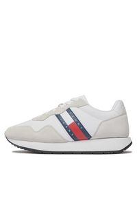 Tommy Jeans Sneakersy Tjm Modern Runner EM0EM01316 Biały. Kolor: biały. Materiał: zamsz, skóra #4