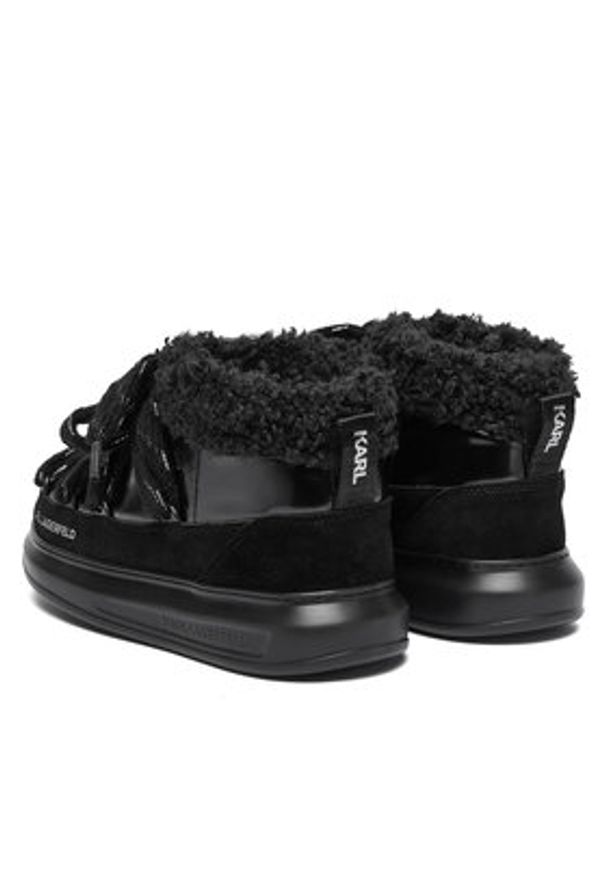 Karl Lagerfeld - KARL LAGERFELD Śniegowce Kapri Kosi KL44525 Czarny. Kolor: czarny. Materiał: materiał