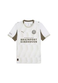 Puma - Męska trzecia koszulka PSV Eindhoven 25/26 PUMA White Desert Dust Beige. Kolor: biały, wielokolorowy, beżowy. Sport: piłka nożna