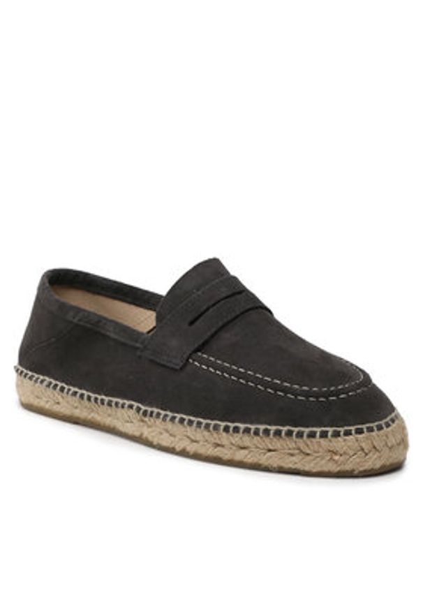 Manebi Espadryle Loafers Espadrilles W 1.0 L0 Szary. Kolor: szary. Materiał: skóra, zamsz