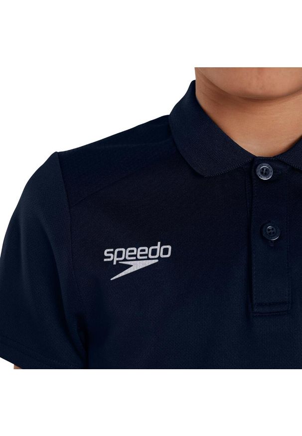 Koszulka T-Shirt dla dzieci Speedo Club Dry Polo. Typ kołnierza: polo. Kolor: niebieski