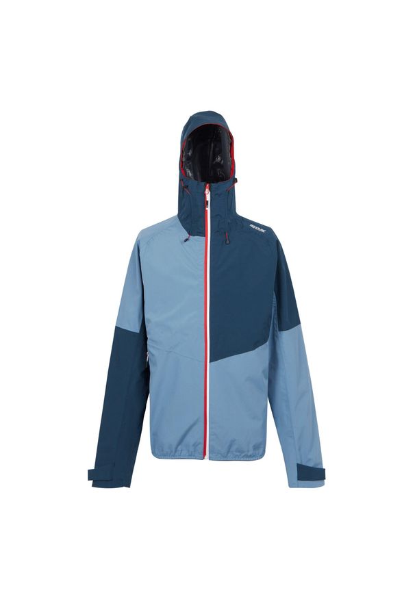 Regatta - Męska Wodoodporna Kurtka Deserto II Colour Block. Kolor: niebieski. Sport: turystyka piesza
