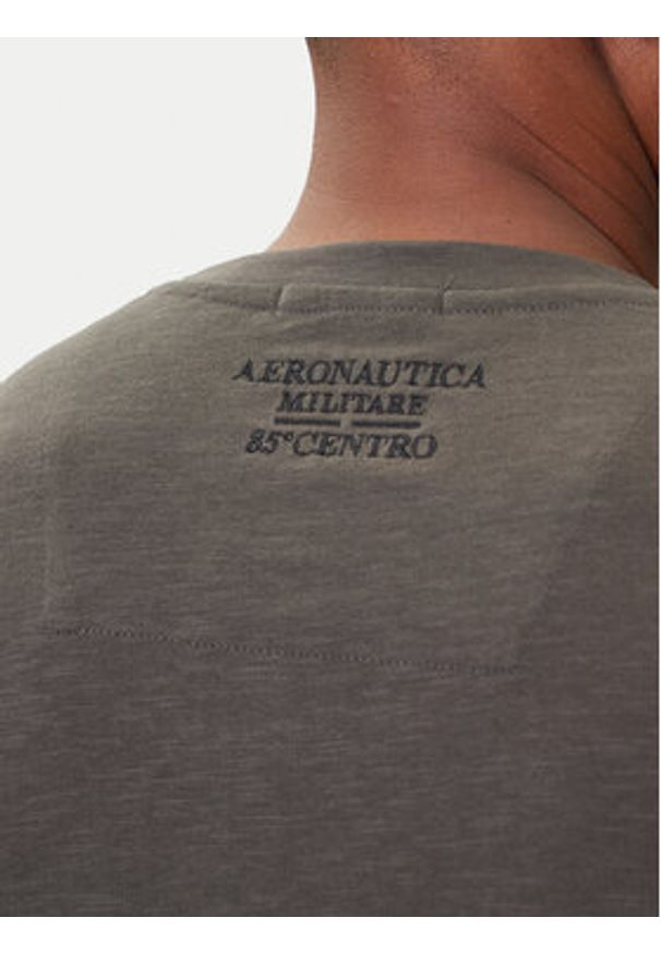 Aeronautica Militare Longsleeve 252TS2485UJ00708 Szary Regular Fit. Kolor: szary. Materiał: bawełna. Długość rękawa: długi rękaw