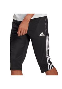 Adidas - adidas Tiro 21 3/4 spodnie 375. Kolor: czarny, wielokolorowy, biały