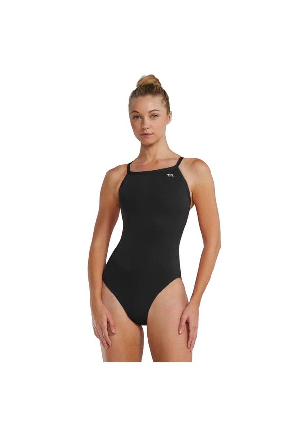 TYR - Strój Kąpielowy Tyr Diamondfit Durafast Elite Solid – Czarny – Rozmiar 22. Kolor: czarny