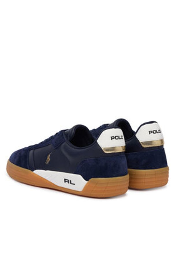 Polo Ralph Lauren Sneakersy 809P07526003 Granatowy. Kolor: niebieski. Materiał: skóra
