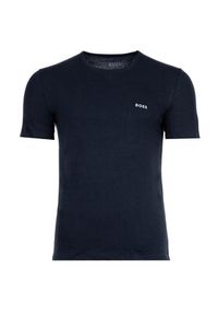 BOSS - Boss T-Shirt 27676 Niebieski Comfort Fit. Kolor: niebieski