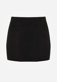 Renee - Czarne Spódnico-Spodenki z Ozdobną Imitacją Kieszeni Sewressa. Kolor: czarny. Materiał: koronka. Styl: elegancki, klasyczny #2