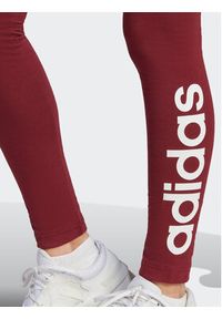 Adidas - adidas Legginsy ESSENTIALS HIGH-WAISTED LOGO IM2856 Czerwony Tight Fit. Kolor: czerwony. Materiał: bawełna #5