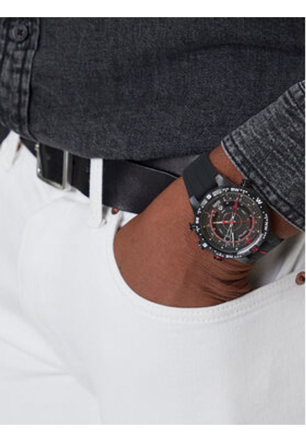 Timex Zegarek Intelligent Quartz T2N720 Czarny. Kolor: czarny