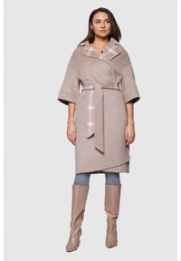 DIEGO M Płaszcz damski w kolorze taupe, Rozmiar 38 EU - 42 IT. Kolor: szary #1