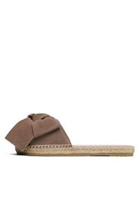 Manebi Espadryle Suede Sandals With Bow W 1.9 J0 Brązowy. Kolor: brązowy. Materiał: zamsz, skóra #4