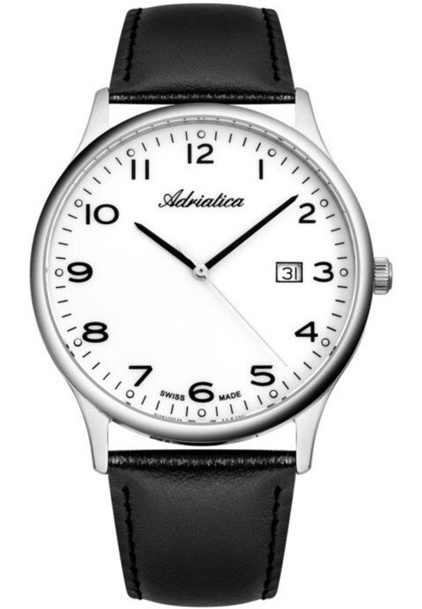 Zegarek męski Adriatica A1293.5223Q czarny. Kolor: czarny