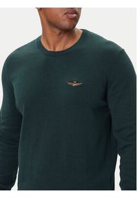 Aeronautica Militare Sweter 252MA1611UL00506 Zielony Regular Fit. Kolor: zielony. Materiał: bawełna #4