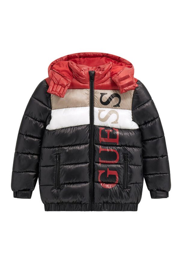 Guess Kurtka zimowa L5BL09 WEGY0 Czarny Regular Fit. Kolor: czarny. Materiał: syntetyk. Sezon: zima