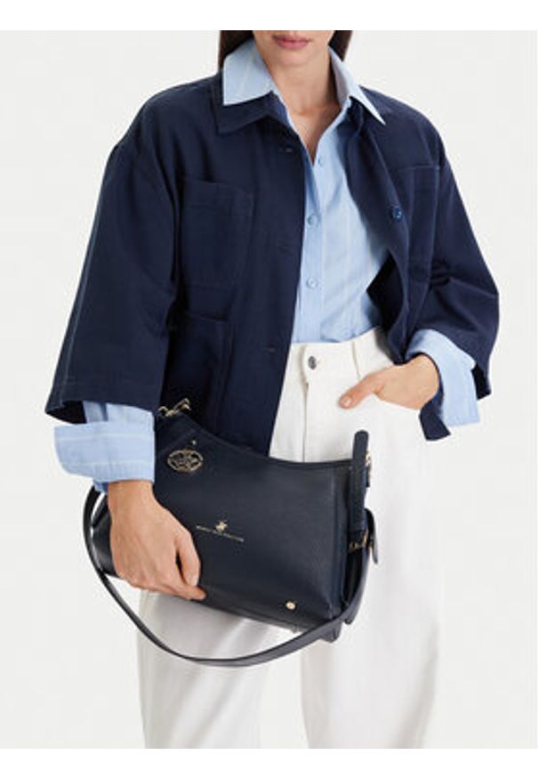 Beverly Hills Polo Club Torebka CEO-BHPC-L-001-09 Granatowy. Kolor: niebieski