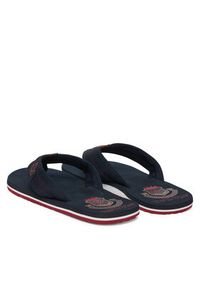 TOMMY HILFIGER - Tommy Hilfiger Japonki Patch Hilfiger Beach Sandal FM0FM05804 Granatowy. Kolor: niebieski. Materiał: materiał #5