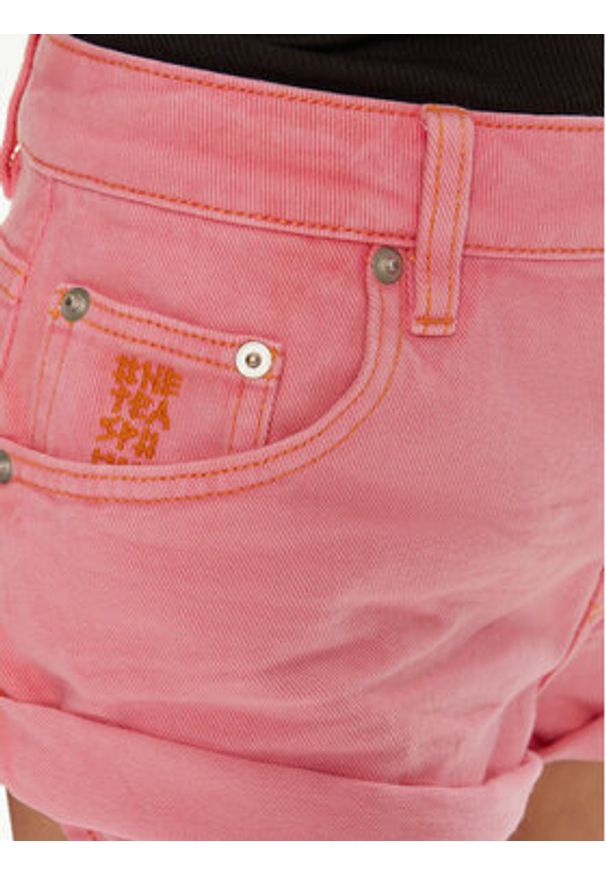 One Teaspoon Szorty jeansowe Bandits 26780 Różowy Regular Fit. Kolor: różowy. Materiał: bawełna