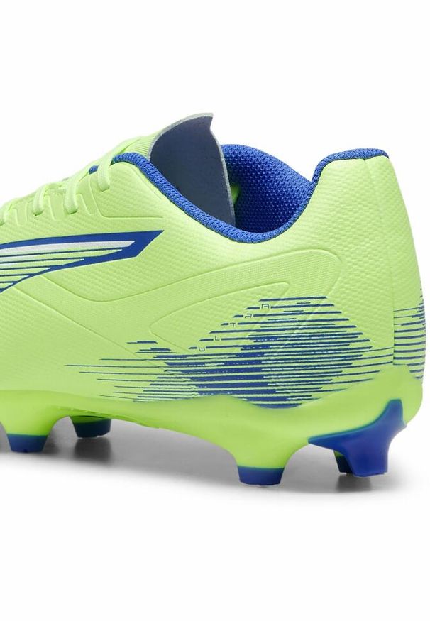 Puma - Buty piłkarskie unisex PUMA ULTRA 5 PLAY FG/AG. Zapięcie: sznurówki. Kolor: biały, niebieski, żółty, wielokolorowy. Materiał: syntetyk, tkanina, materiał. Szerokość cholewki: normalna. Sport: piłka nożna