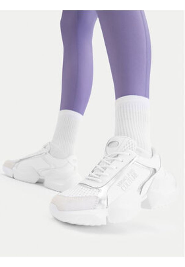 Versace Jeans Couture Sneakersy 80VA3SU3 ZPB78 S03 Biały. Kolor: biały. Materiał: skóra