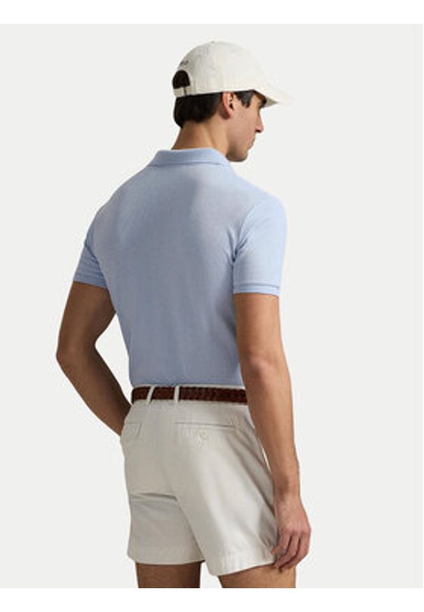 Polo Ralph Lauren Polo 710536856454 Błękitny Slim Fit. Typ kołnierza: polo. Kolor: niebieski. Materiał: bawełna