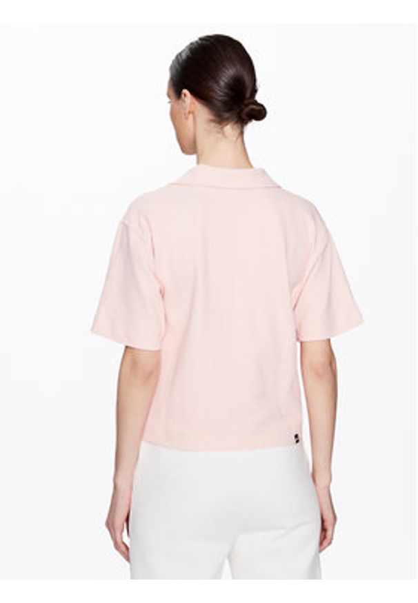 Puma Polo Herpol 673108 Różowy Relaxed Fit. Typ kołnierza: polo. Kolor: różowy. Materiał: syntetyk, bawełna