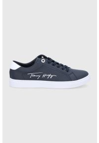 TOMMY HILFIGER - Tommy Hilfiger - Buty. Nosek buta: okrągły. Zapięcie: sznurówki. Kolor: niebieski. Materiał: guma #1
