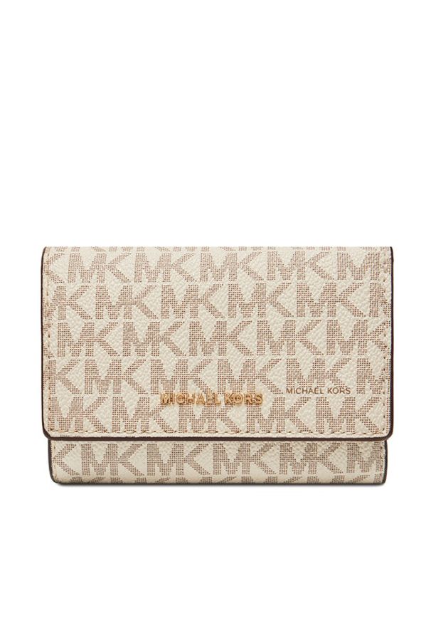 MICHAEL Michael Kors Duży Portfel Damski Bryant 32S5GYTP1B Beżowy. Kolor: beżowy. Materiał: skóra