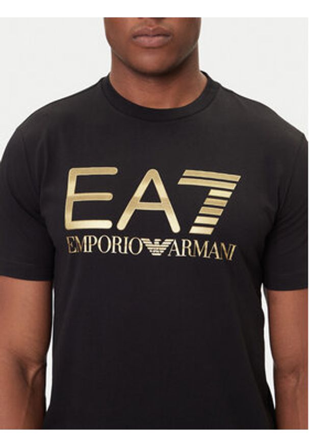 EA7 Emporio Armani T-Shirt 7M001189 AF17789 UC001 Czarny Regular Fit. Kolor: czarny. Materiał: bawełna