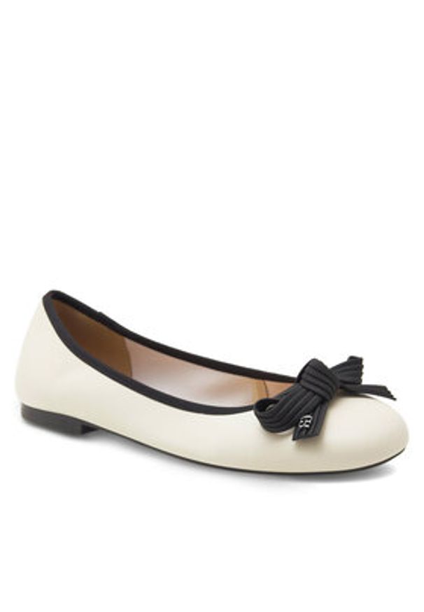 Gino Rossi Baleriny COZY-HS001-1-2 Écru. Kolor: kremowy. Materiał: skóra