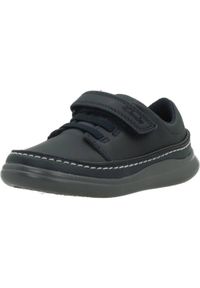 Clarks - Kapcie CLARKS CREST AERO T Niebieski. Kolor: niebieski. Materiał: syntetyk, tkanina, skóra. Sport: turystyka piesza