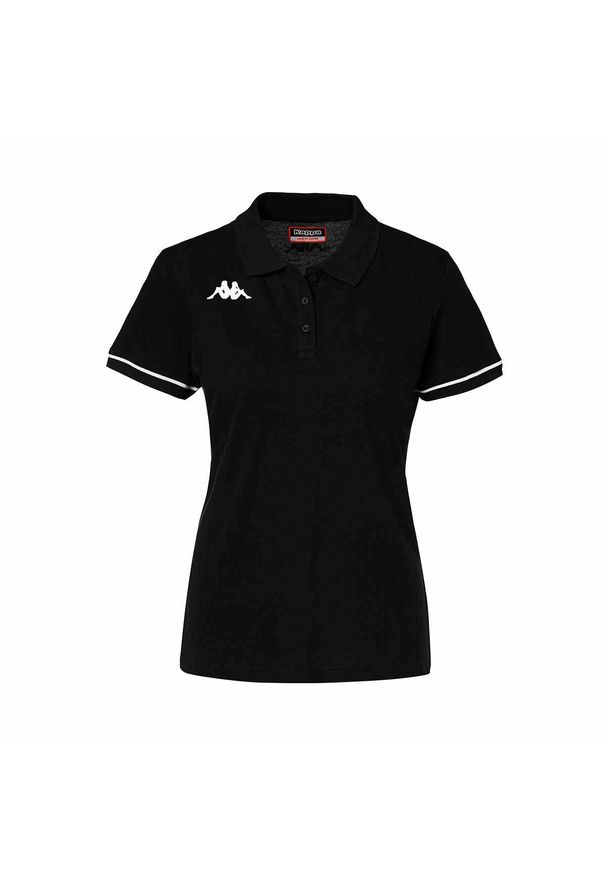 Polo Kappa Barla. Typ kołnierza: polo. Kolor: czarny, biały, wielokolorowy. Styl: elegancki