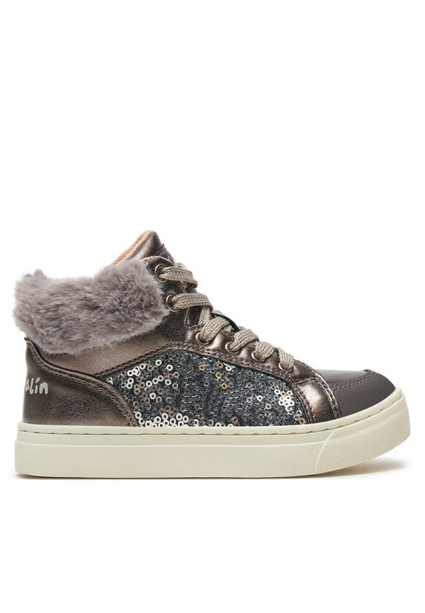 Sneakersy Garvalin. Kolor: srebrny