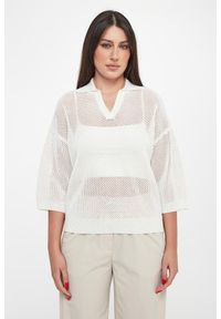 Sweter damski z kołnierzem polo PESERICO. Typ kołnierza: polo #4