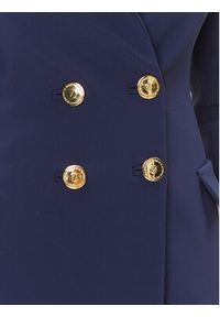Elisabetta Franchi Sukienka elegancka AB-417-36E2-V520 Granatowy Regular Fit. Kolor: niebieski. Materiał: syntetyk. Styl: elegancki #4